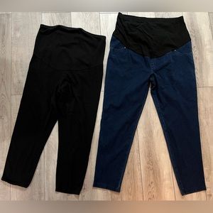 Maternity Pants XL 2 pc bundle - Excellent condition!!